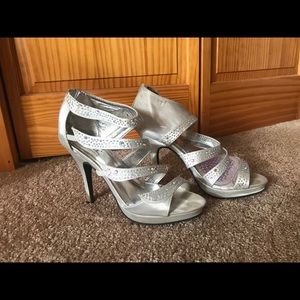 Silver heels